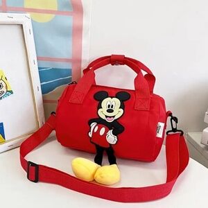 NEW! Disney’s Mickey Mouse Red Nylon Bowling Bag with Dangling Feet!